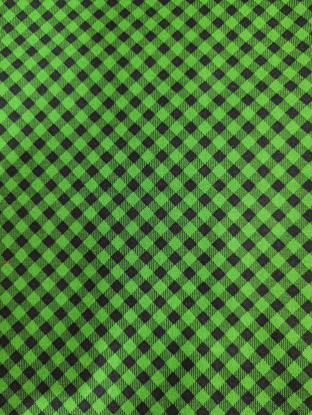 Timber Gnomies Tree Farm Shelly Comisky Green and Black Sewing Fabric (0997)